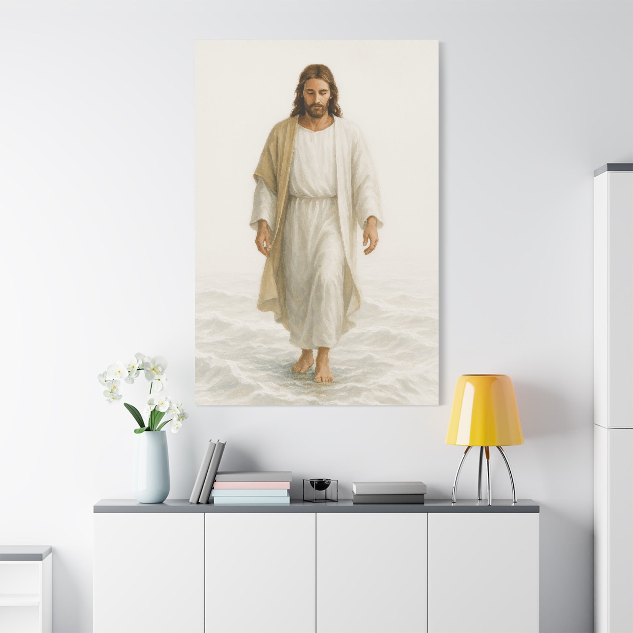 Canvas Print - Jesus Walking on Water, Neutral Tone