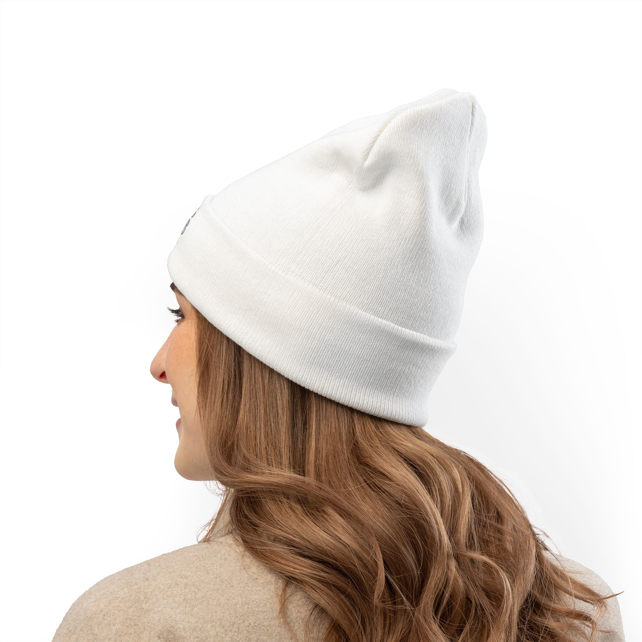 Beanie Hat - Jesus Loves You Bubble Text