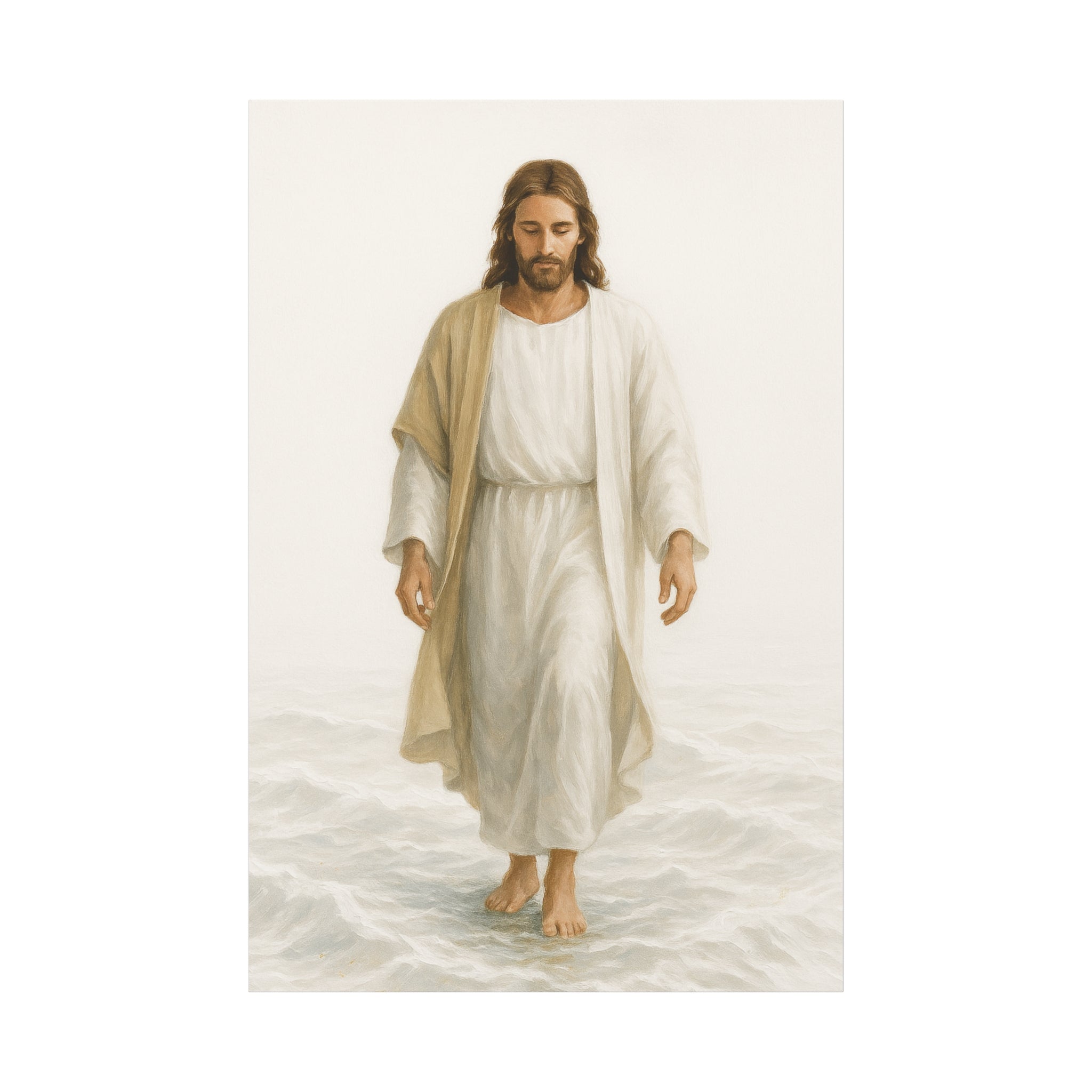 Canvas Print - Jesus Walking on Water, Neutral Tone