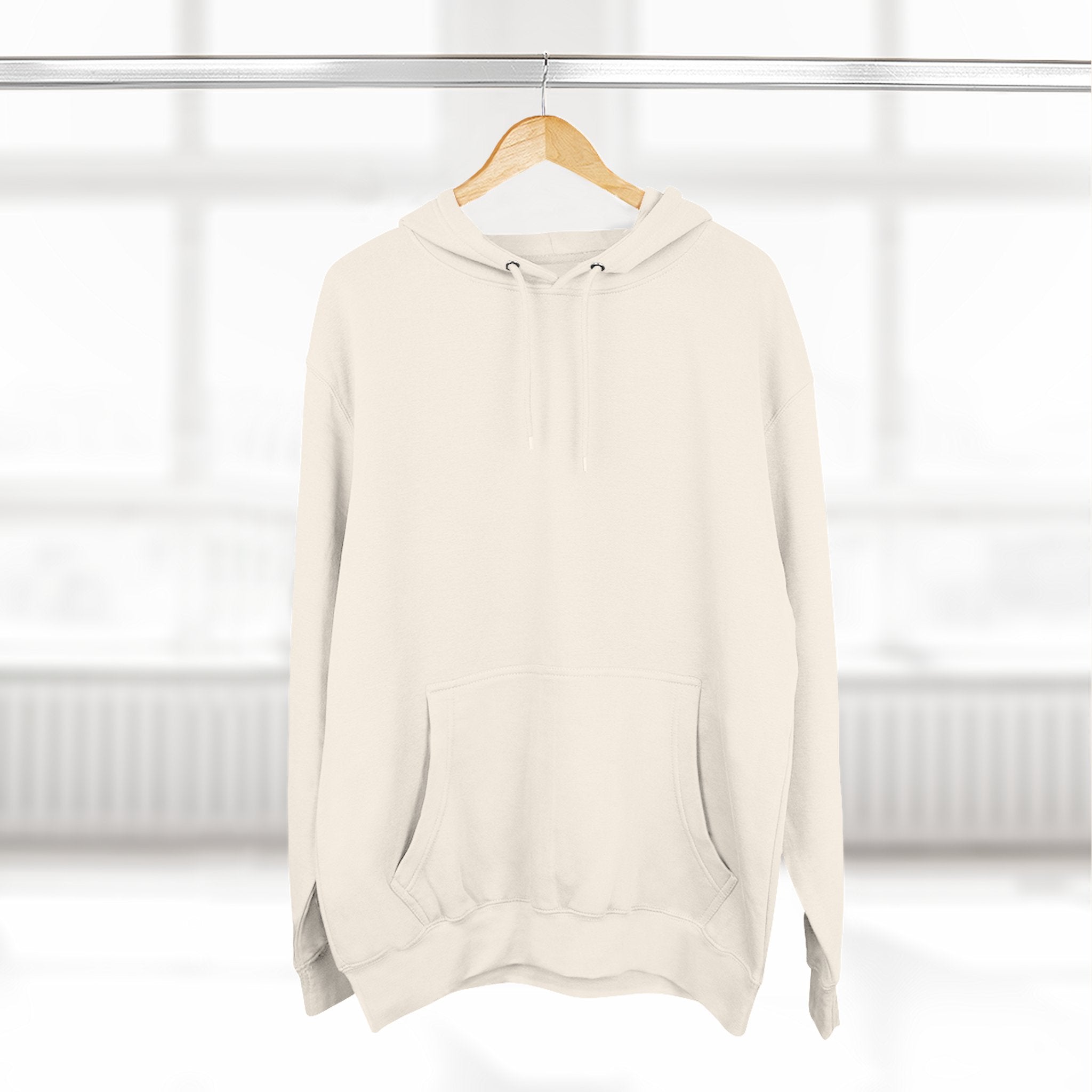 Her Holy Light Hoodie – Jesus Christ on the Cross Back Print in Pastel Pink & Gold (Available in Multiple Colours)