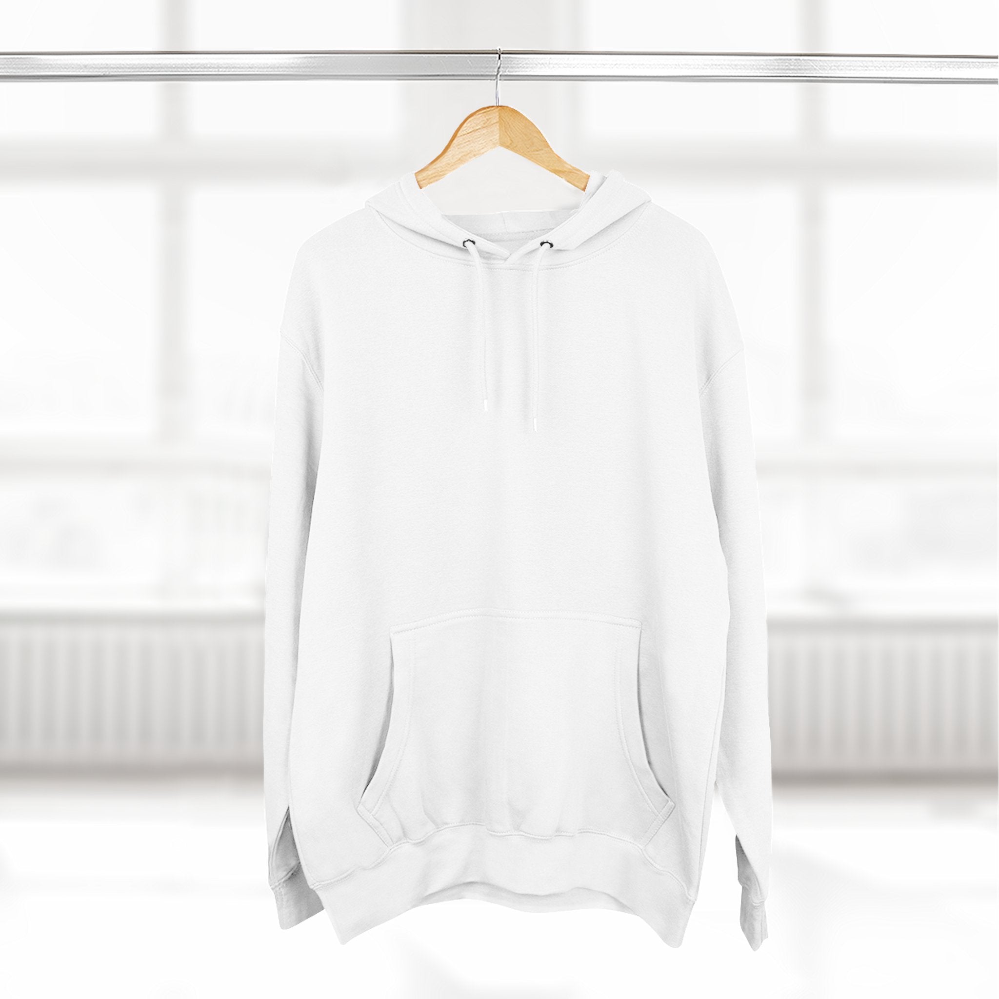 Her Holy Light Hoodie – Jesus Christ on the Cross Back Print in Pastel Pink & Gold (Available in Multiple Colours)
