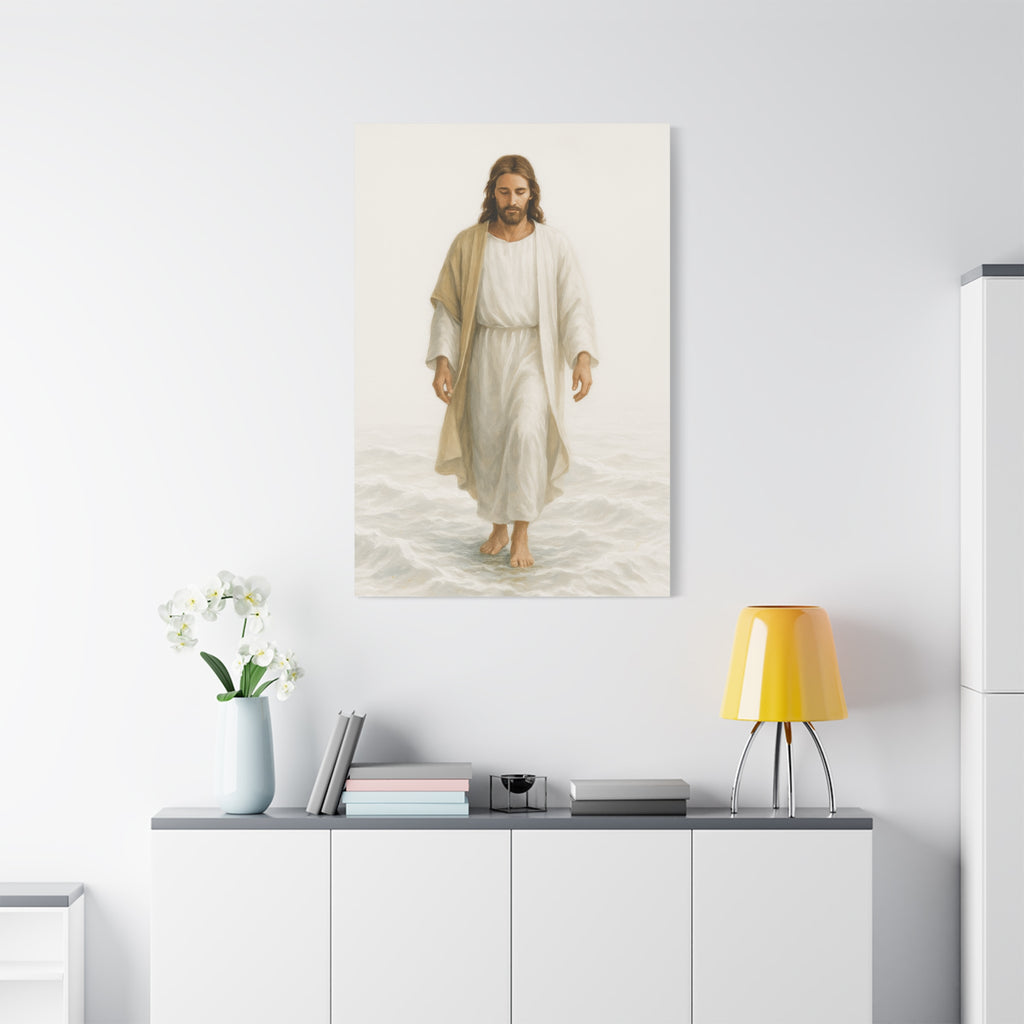 Canvas Print - Jesus Walking on Water, Neutral Tone