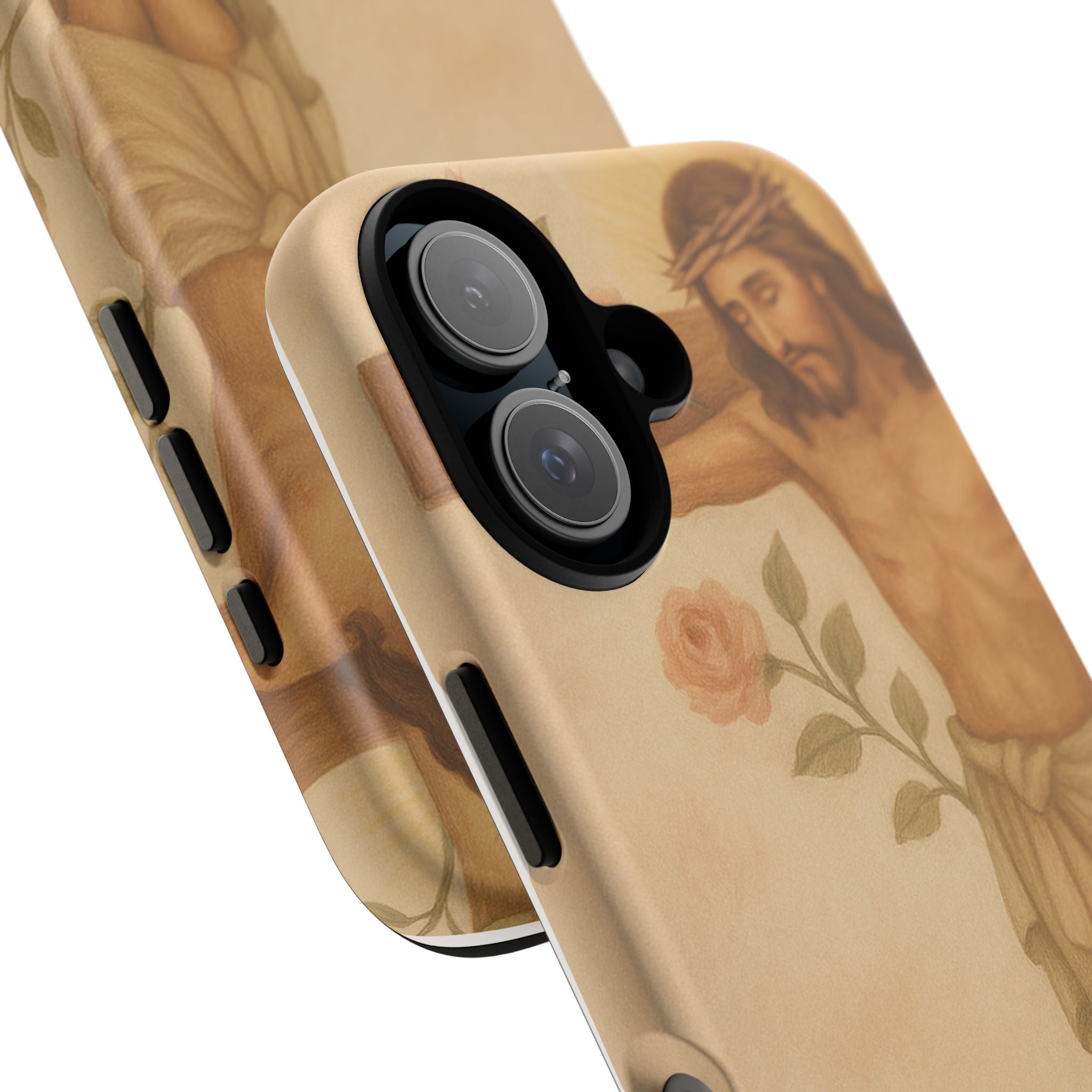 Her Holy Light Protective Phone Case – Jesus on the Cross Christian Design