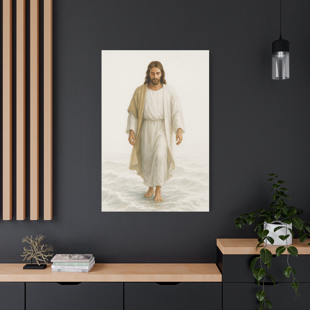 Canvas Print - Jesus Walking on Water, Neutral Tone