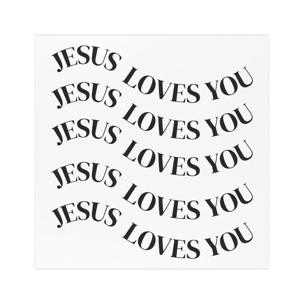 Car Magnet- Jesus Loves You Message