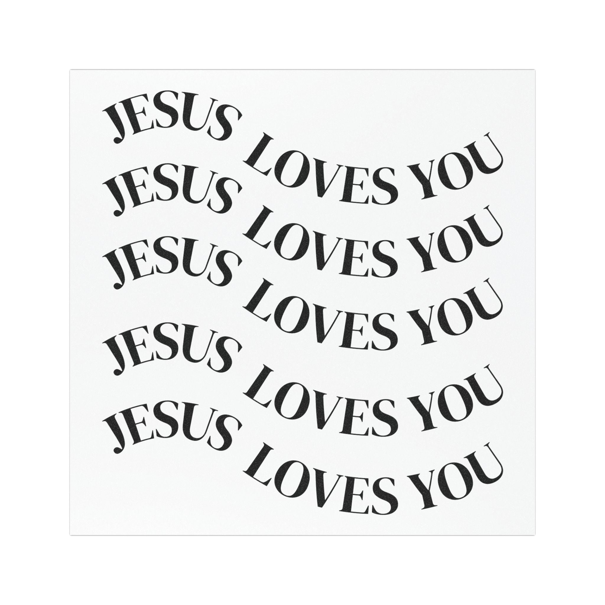 Car Magnet- Jesus Loves You Message