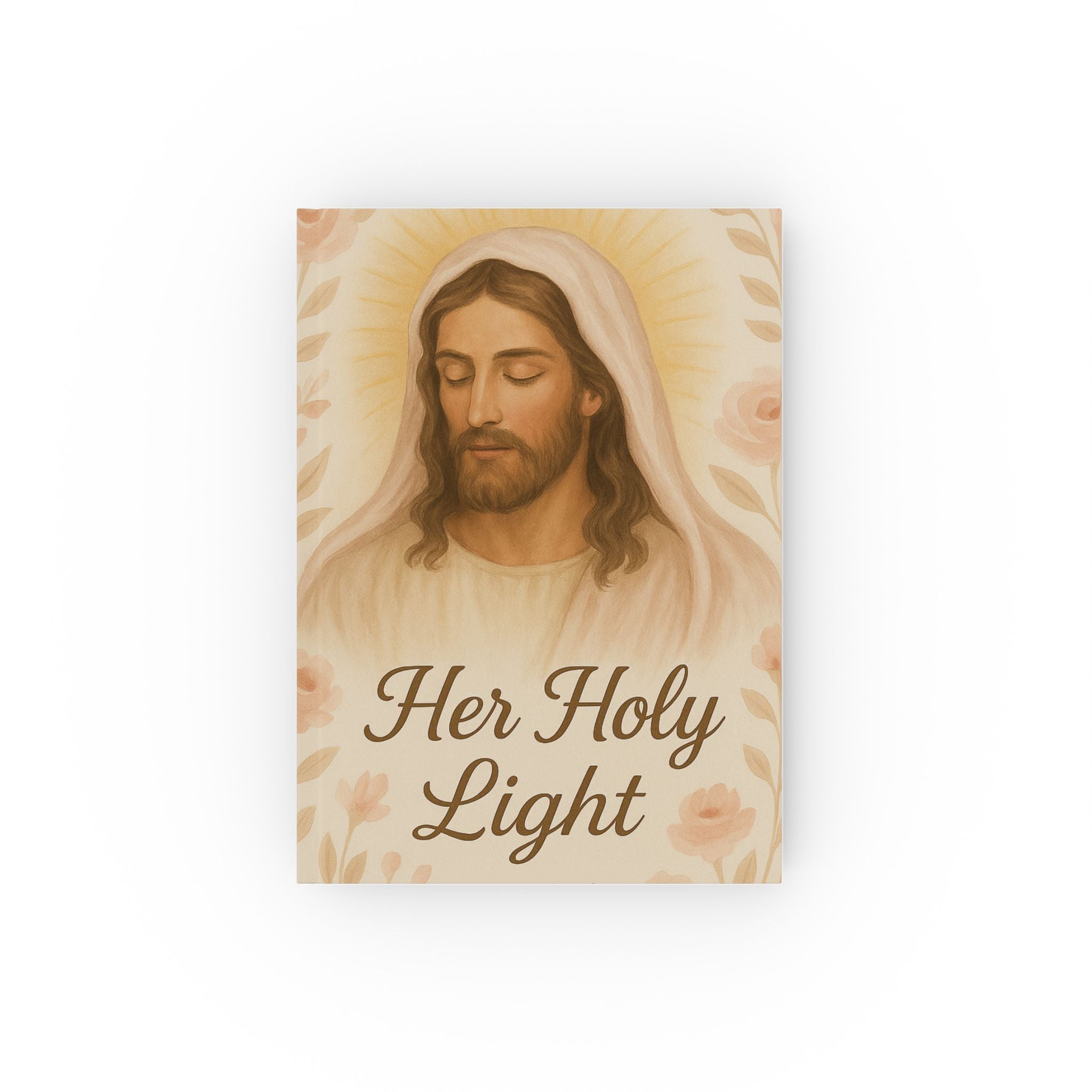 Her Holy Light Hardback Journal – Feminine Christian Notebook for Prayer, Bible Study & Reflection