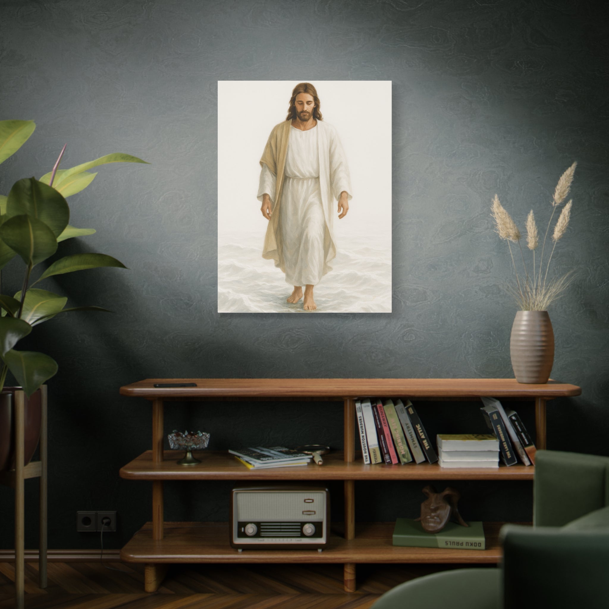 Canvas Print - Jesus Walking on Water, Neutral Tone