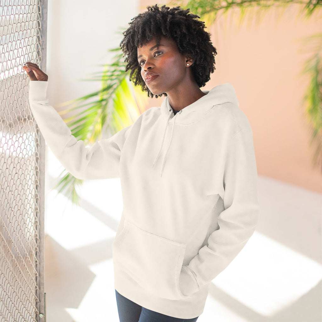 Her Holy Light Hoodie – Jesus Christ on the Cross Back Print in Pastel Pink & Gold (Available in Multiple Colours)