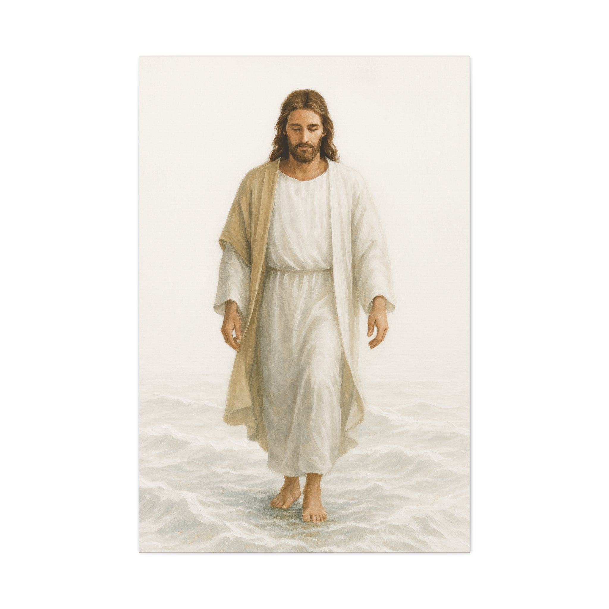 Canvas Print - Jesus Walking on Water, Neutral Tone