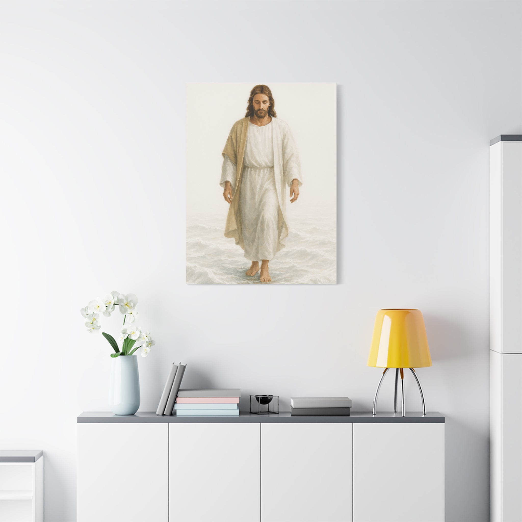 Canvas Print - Jesus Walking on Water, Neutral Tone