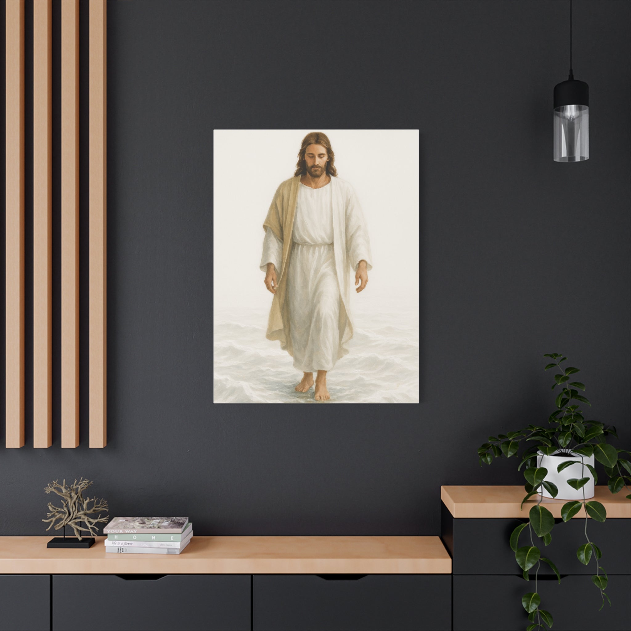 Canvas Print - Jesus Walking on Water, Neutral Tone